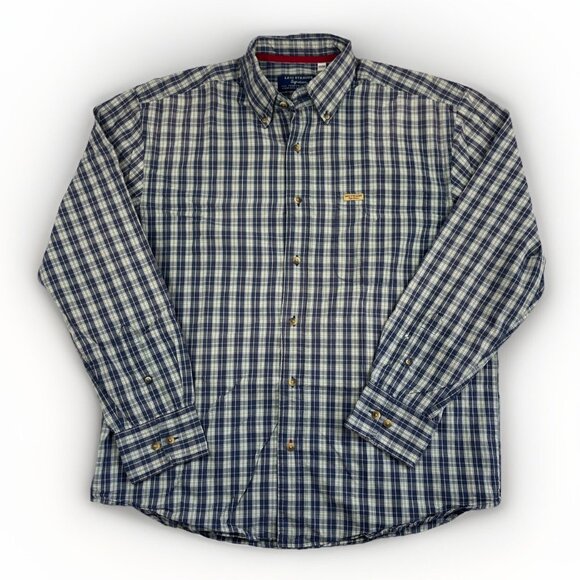 Levi Strauss Signature Premium Button Up Shirt Red / Blue / Green Plaid Men Sz M - Picture 1 of 16
